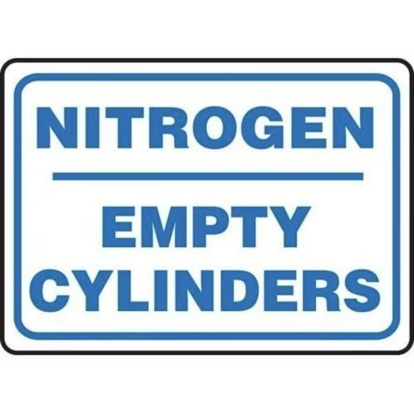 Accuform SAFETY SIGN NITROGEN EMPTY MCPG570VA MCPG570VA - main